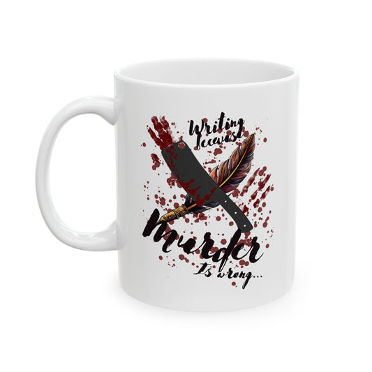 Horror Movie Vibe Coffee Mug | Personalized Motivation to Leap off Your Pages, 11 oz Ceramic Cup