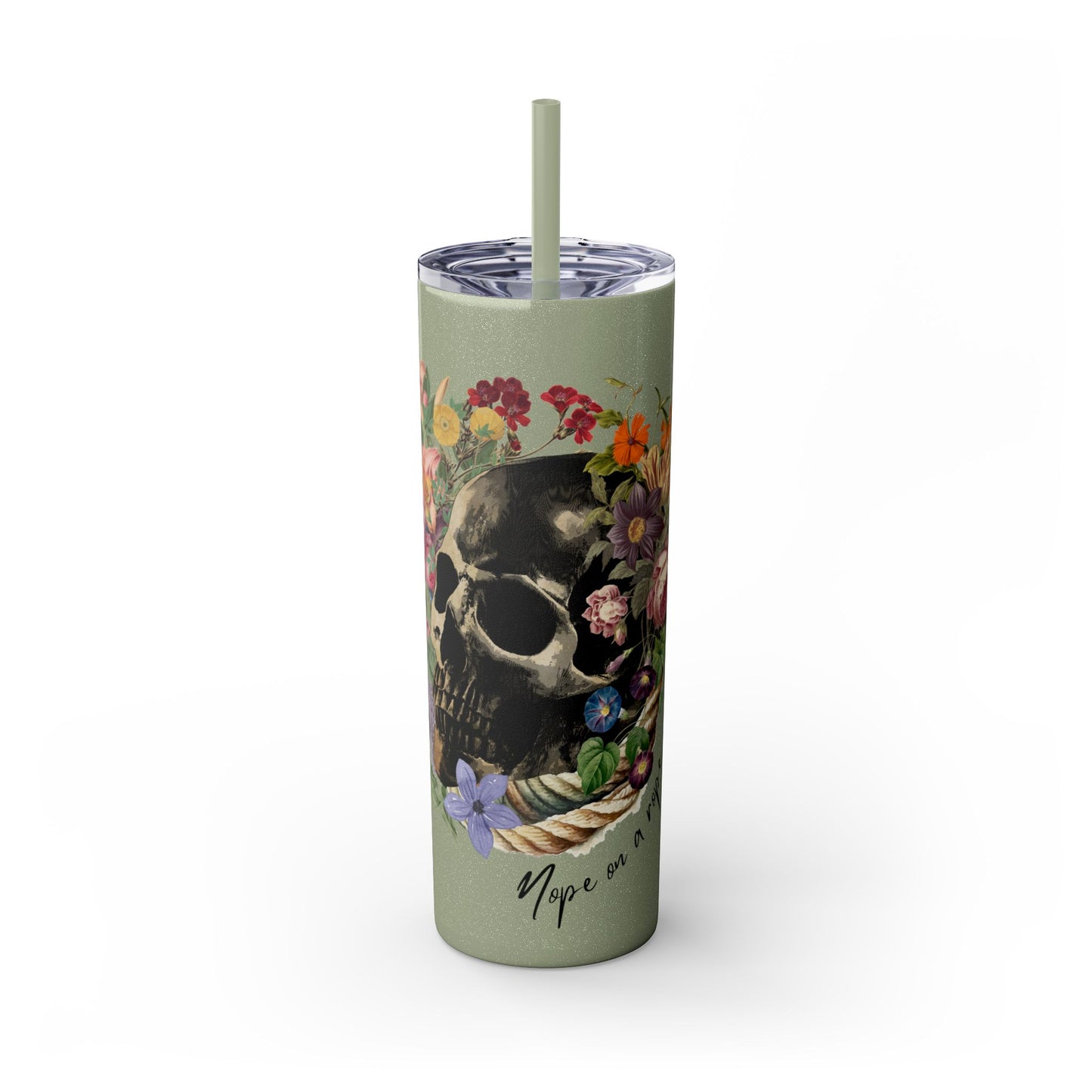 Chic 20oz Maars Skinny Tumbler with Straw - BPA-Free, Hot 12H & Cold 24H - Perfect for Every Sip