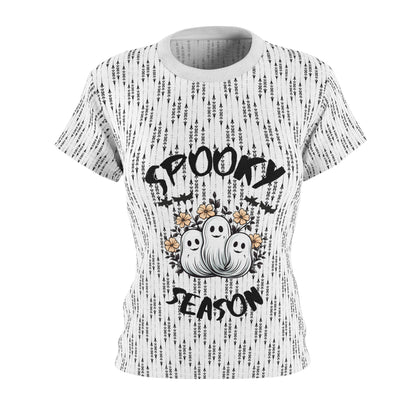 Take Halloween to the Next Level with our Spooky Season Women's Tee - High-Quality & Tagless