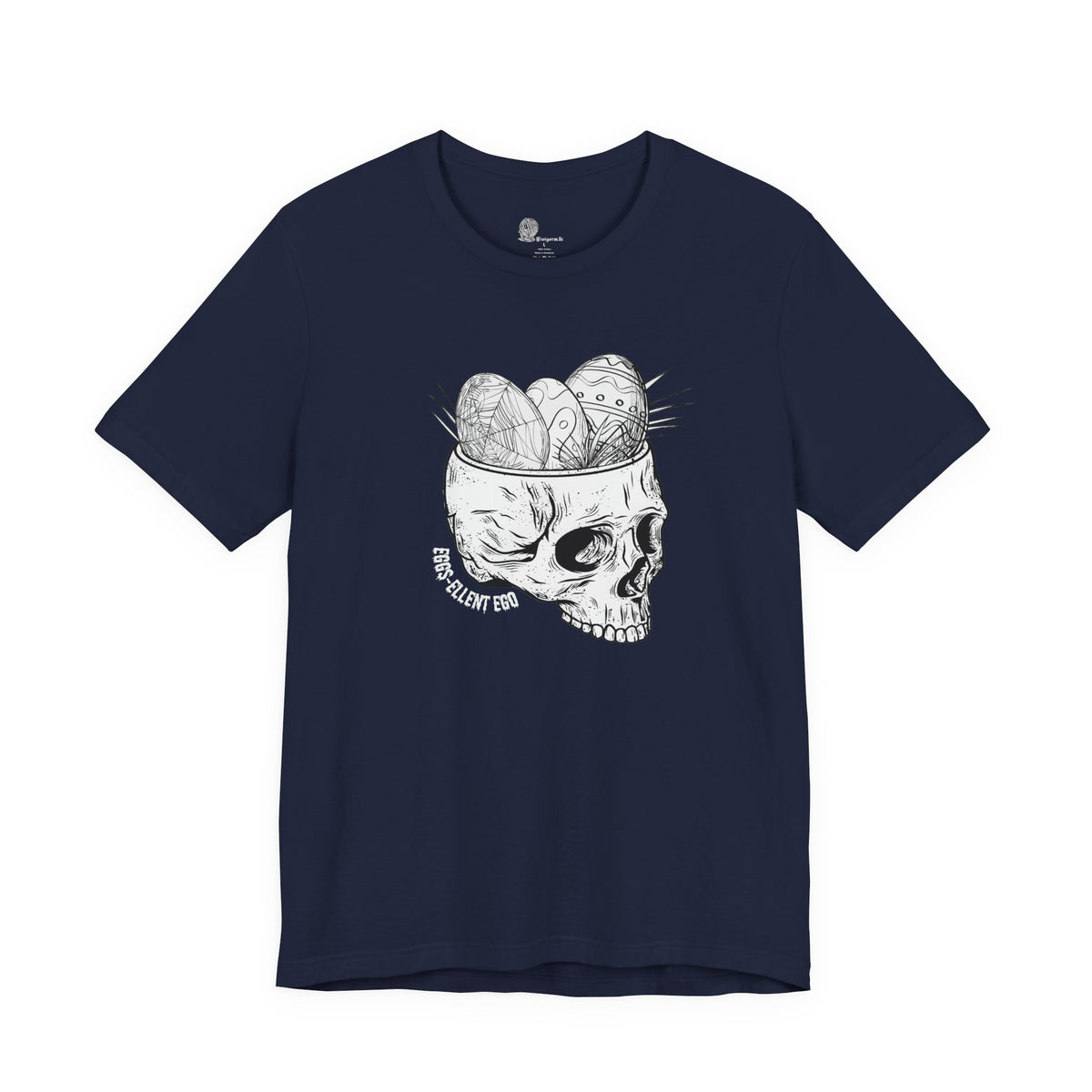Skull with Nest and Eggs T-Shirt | Sketch Illustration, Gothic Nature Tee