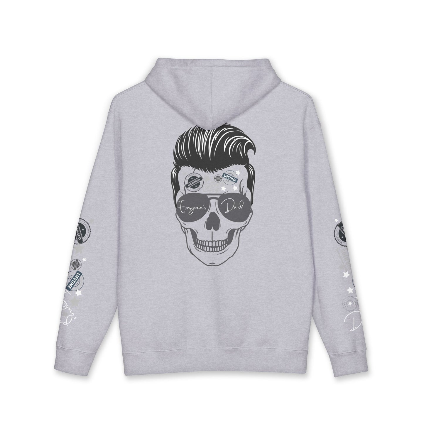 Skull Sunglasses Hoodie — Retro Pompadour Skull Pullover
