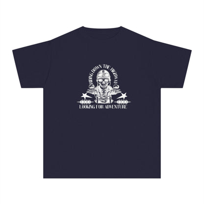 Skull Adventurer Graphic Tee | Looking for Adventure youth t-shirt