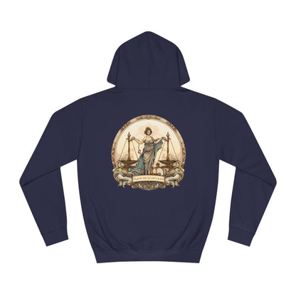 Libra Scales: Balance of Style Unisex College Hoodie