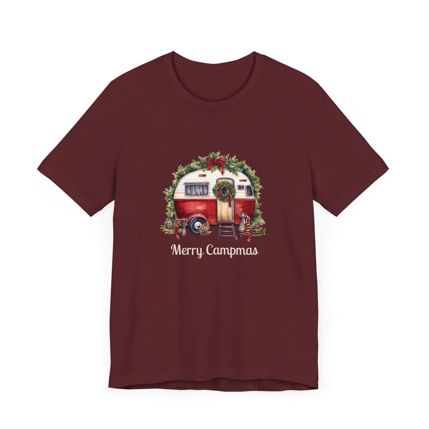 Holiday Camping Shirt - Festive Camper Gift - Soft Cotton Tee for Outdoor Lovers