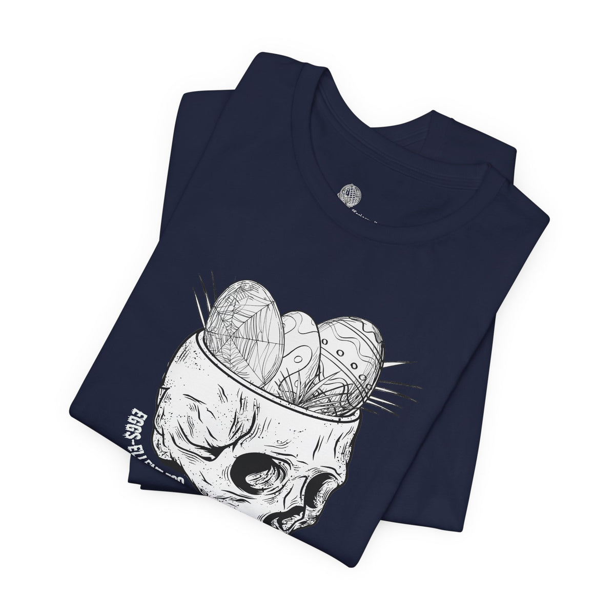 Skull with Nest and Eggs T-Shirt | Sketch Illustration, Gothic Nature Tee