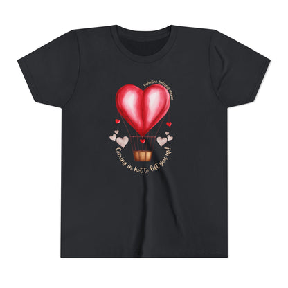 Valentine's Day Hot Air Balloon Youth Tee - Short Sleeve