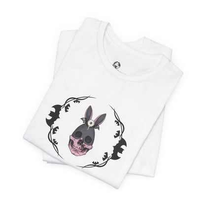 Donkey Skull Illustration Tee | Floral Frame, Gothic Animal Art