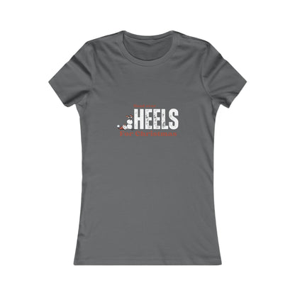 Feel the Holiday Magic: Slim Fit Christmas Tee for Women
