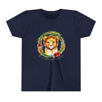Roar Into the Holiday Season with this Lion-themed Youth Short Sleeve Tee