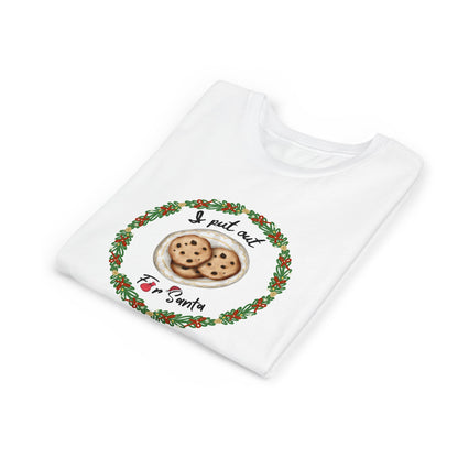 Adorable Santa-approved Youth Tee for the Cookie Lover in Your Life!