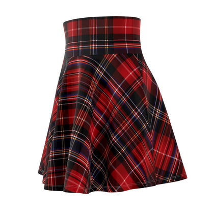 Elegant Tartan Women's Skater Skirt - Handcrafted in the USA