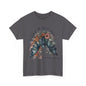 Premium Comfort meets Gothic Style: Fake It Floral Bat Unisex Heavy Cotton Tee