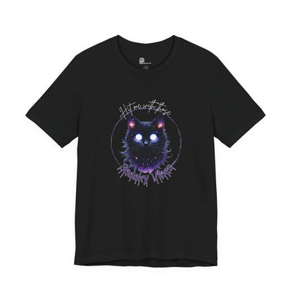 Galaxy Wolf Tee | Cosmic Wolf Face T-shirt, Night Sky Nebula Design