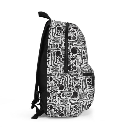 Spooky Adventure Skeleton Printed Backpack