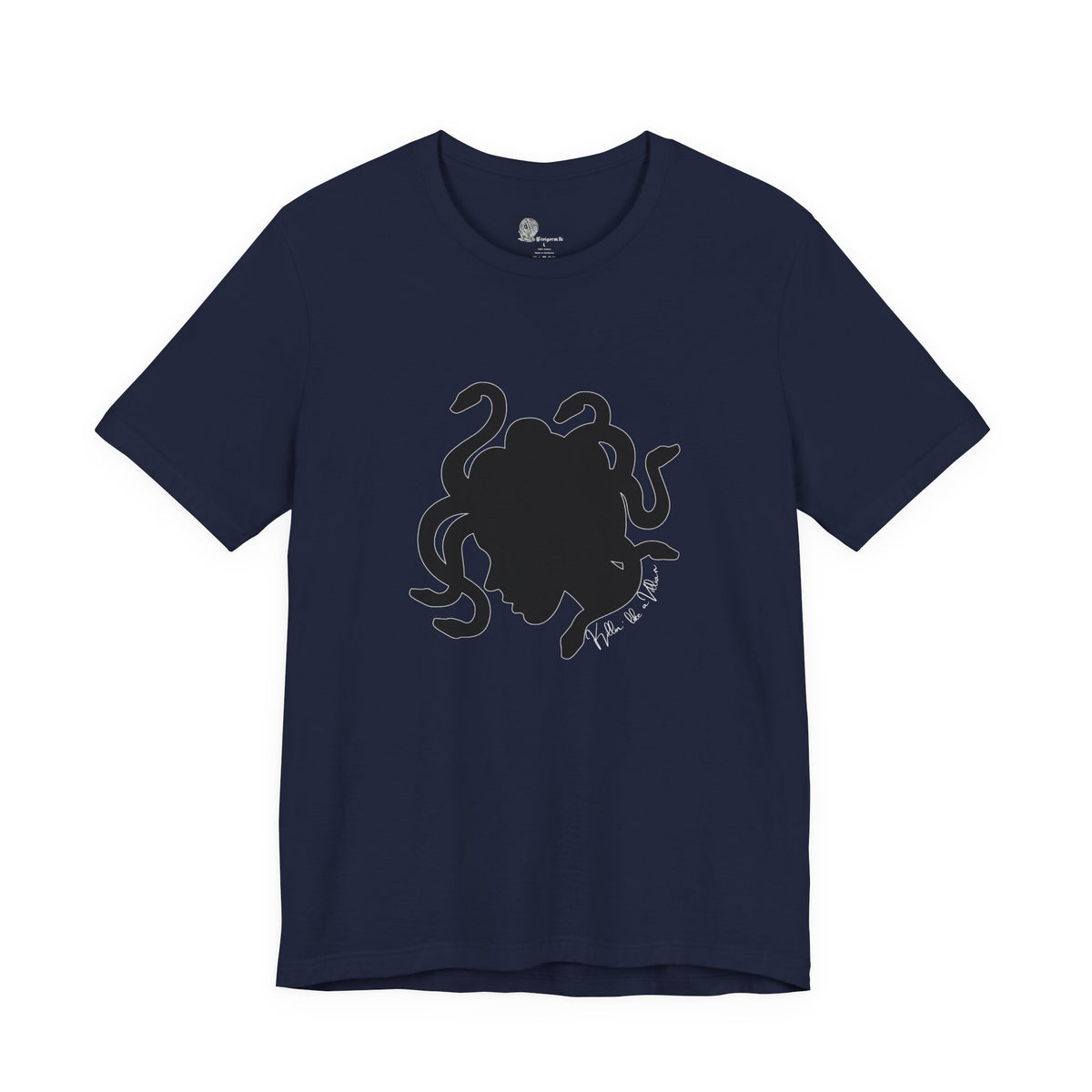 Medusa Silhouette T-Shirt | Mythology Snake Hair Tee