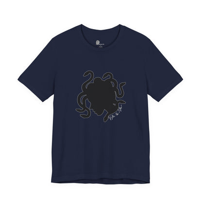 Medusa Silhouette T-Shirt | Mythology Snake Hair Tee