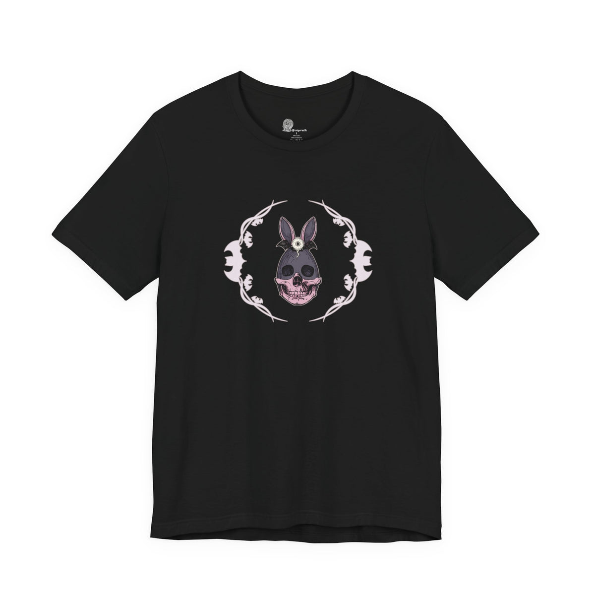 Donkey Skull Illustration Tee | Floral Frame, Gothic Animal Art