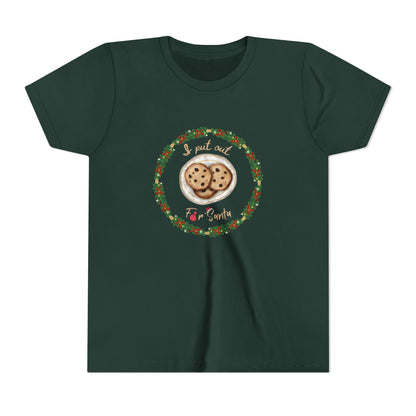 Adorable Santa-approved Youth Tee for the Cookie Lover in Your Life!
