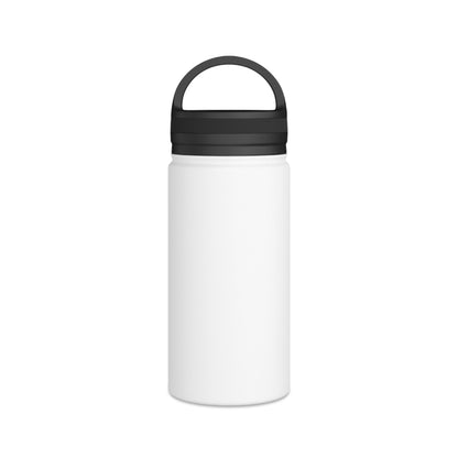 Floral Skull Illustration Stainless Steel Water Bottle | Handle Lid