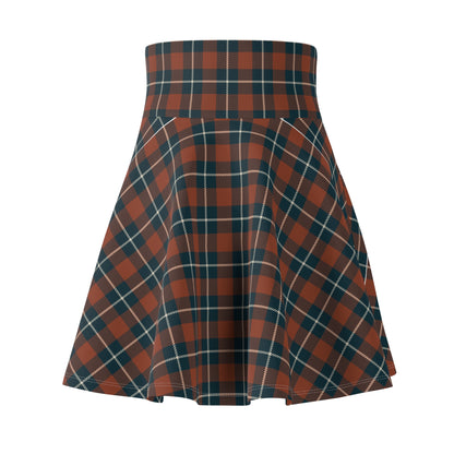 Elegant and Comfortable Maple Leaf Tartan Skater Skirt - Handcrafted by Croi Gorm LLC