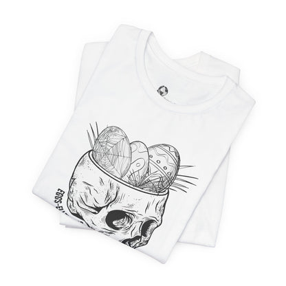 Skull with Nest and Eggs T-Shirt | Sketch Illustration, Gothic Nature Tee