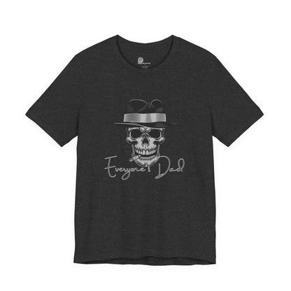 Skull with Fedora 'Everyone's Dad' Tee | Graphic Black T-Shirt