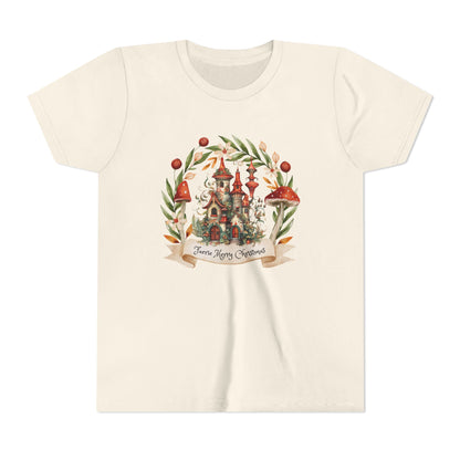 Kids' Fearie Merry Christmas Tee: Lightweight & Soft Short Sleeve Shirt with Custom Design