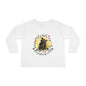 Whimsical Christmas Cat Toddler Long Sleeve Tee - A Festive Tangle of Fun!