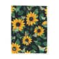 Soft and Luxurious Sunflower and Luna Moth Velveteen Blanket - Perfect for Bringing the Outdoors In