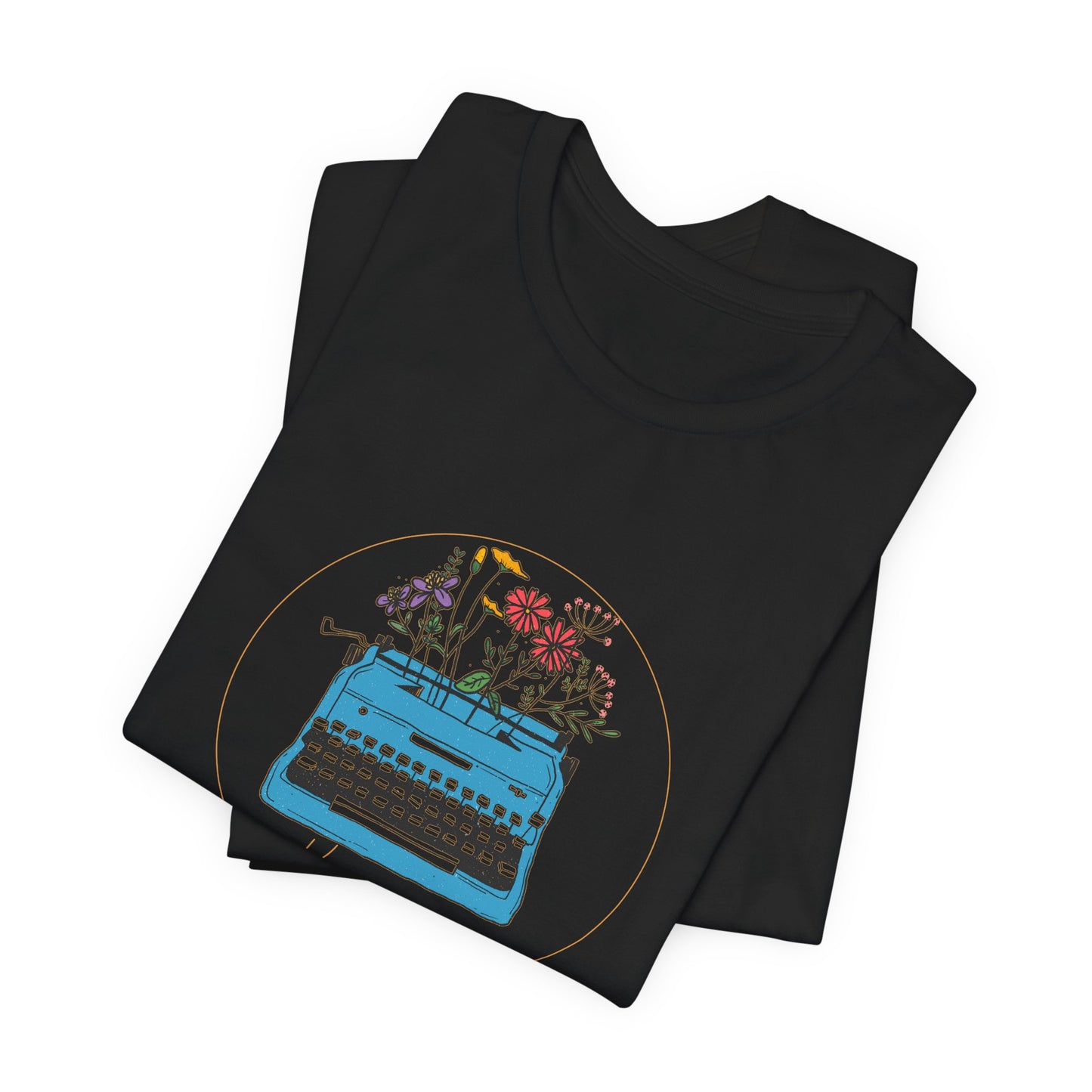 Floral Book Lover's T-Shirt - Soft Unisex Tee for Active & Leisure Wear