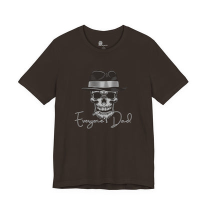 Skull with Fedora 'Everyone's Dad' Tee | Graphic Black T-Shirt