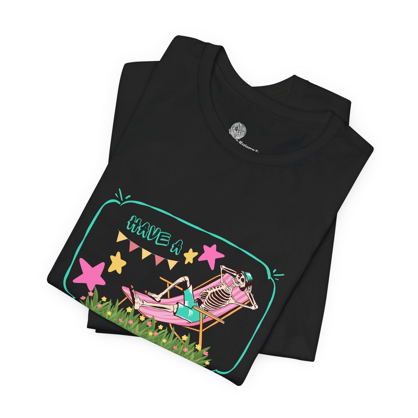 Have a Nice Day Lounge Chair Illustration T-Shirt | Retro Summer Stars