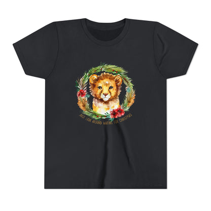 Roar Into the Holiday Season with this Lion-themed Youth Short Sleeve Tee