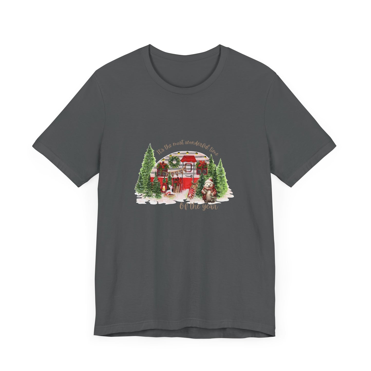 Festive Christmas Gift for Outdoorsy Women - Soft & Comfy Camper T-Shirt