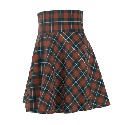 Elegant and Comfortable Maple Leaf Tartan Skater Skirt - Handcrafted by Croi Gorm LLC