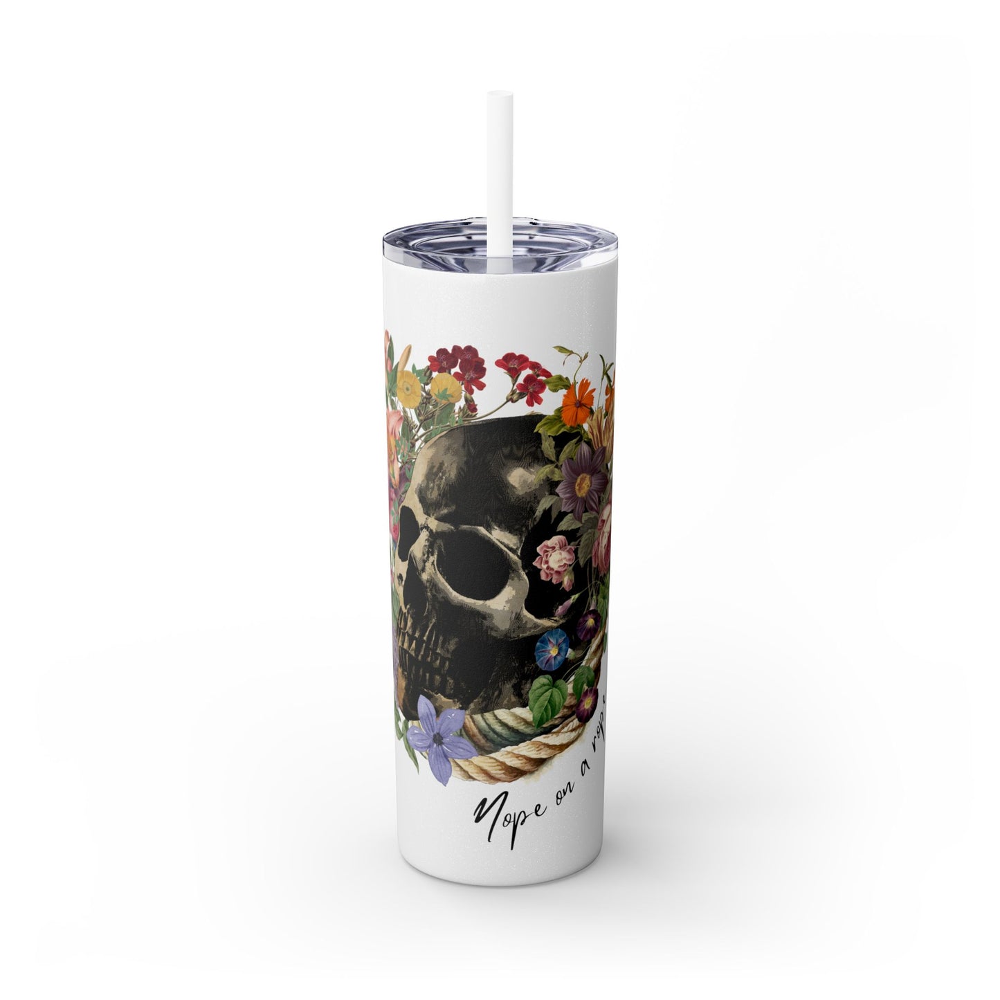 Chic 20oz Maars Skinny Tumbler with Straw - BPA-Free, Hot 12H & Cold 24H - Perfect for Every Sip