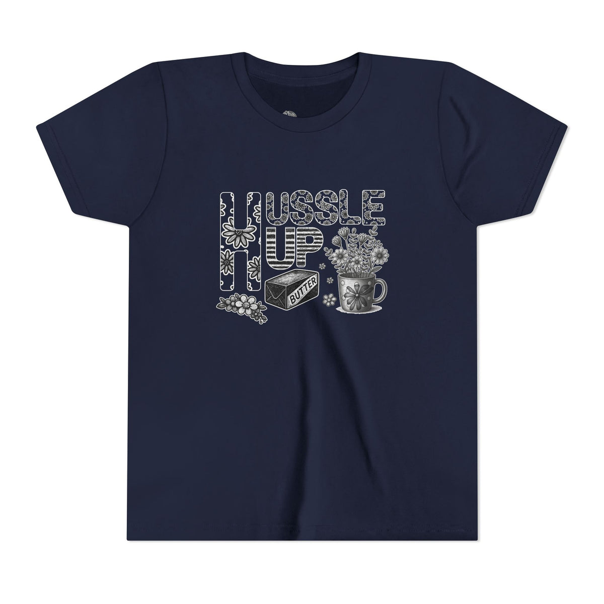 Youth Tee — Hussle Up: Cute Baking & Tea Kid’s Shirt