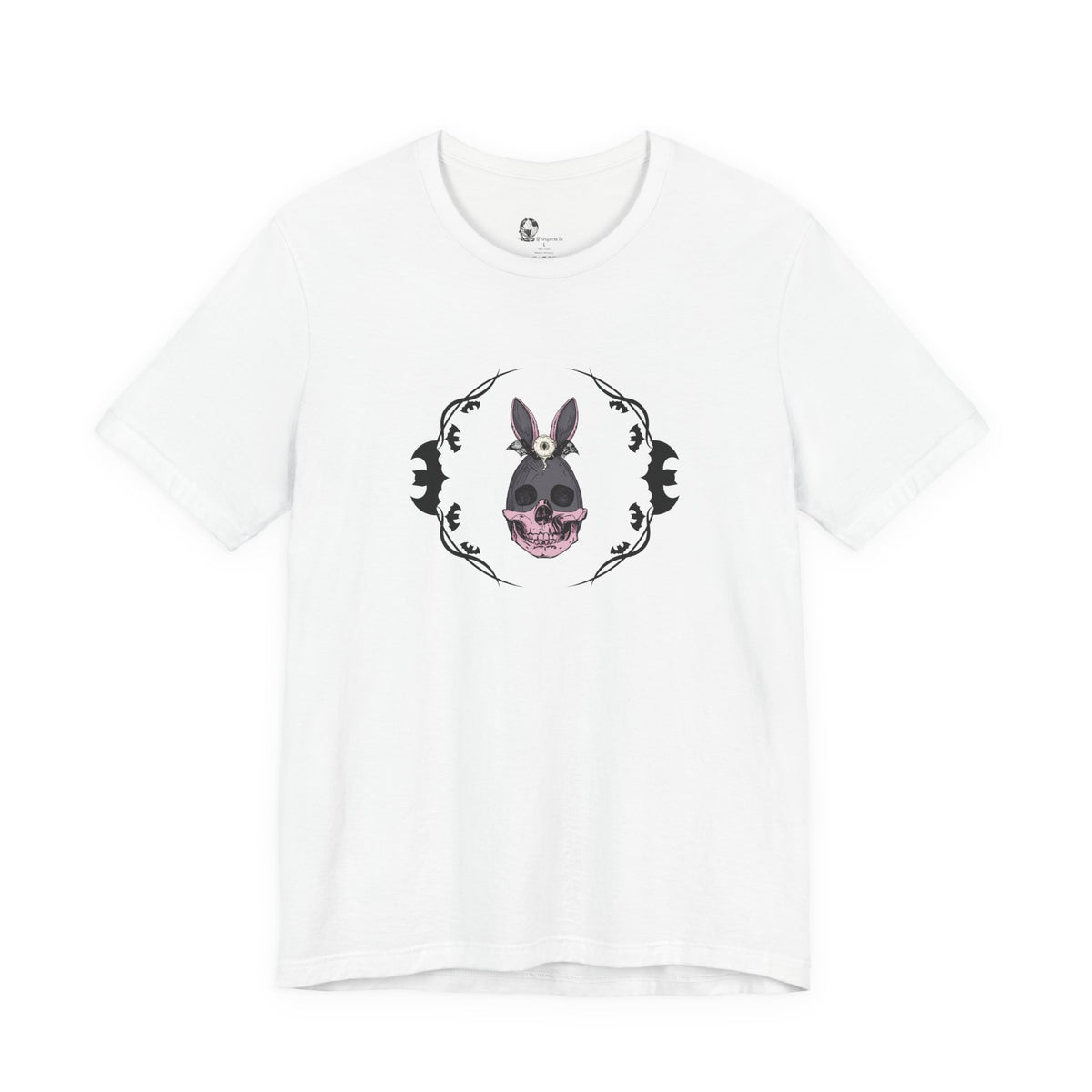 Donkey Skull Illustration Tee | Floral Frame, Gothic Animal Art