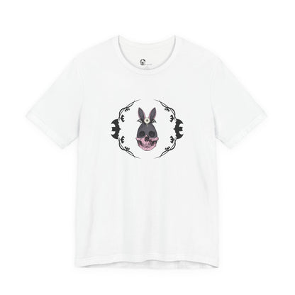 Donkey Skull Illustration Tee | Floral Frame, Gothic Animal Art