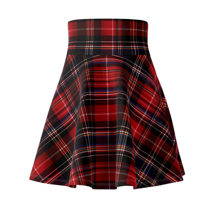 Elegant Tartan Women's Skater Skirt - Handcrafted in the USA