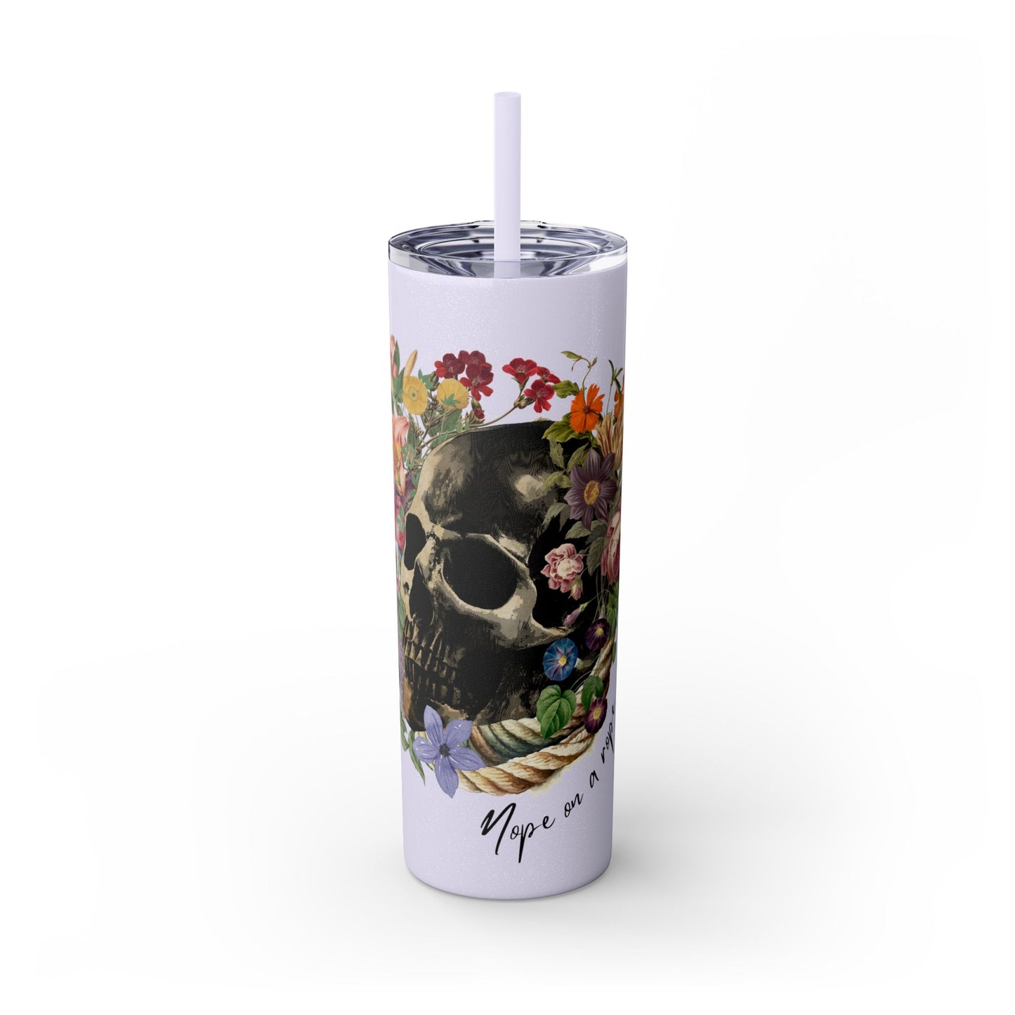 Chic 20oz Maars Skinny Tumbler with Straw - BPA-Free, Hot 12H & Cold 24H - Perfect for Every Sip