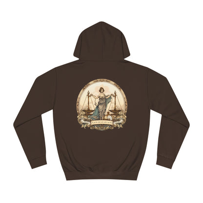 Libra Scales: Balance of Style Unisex College Hoodie