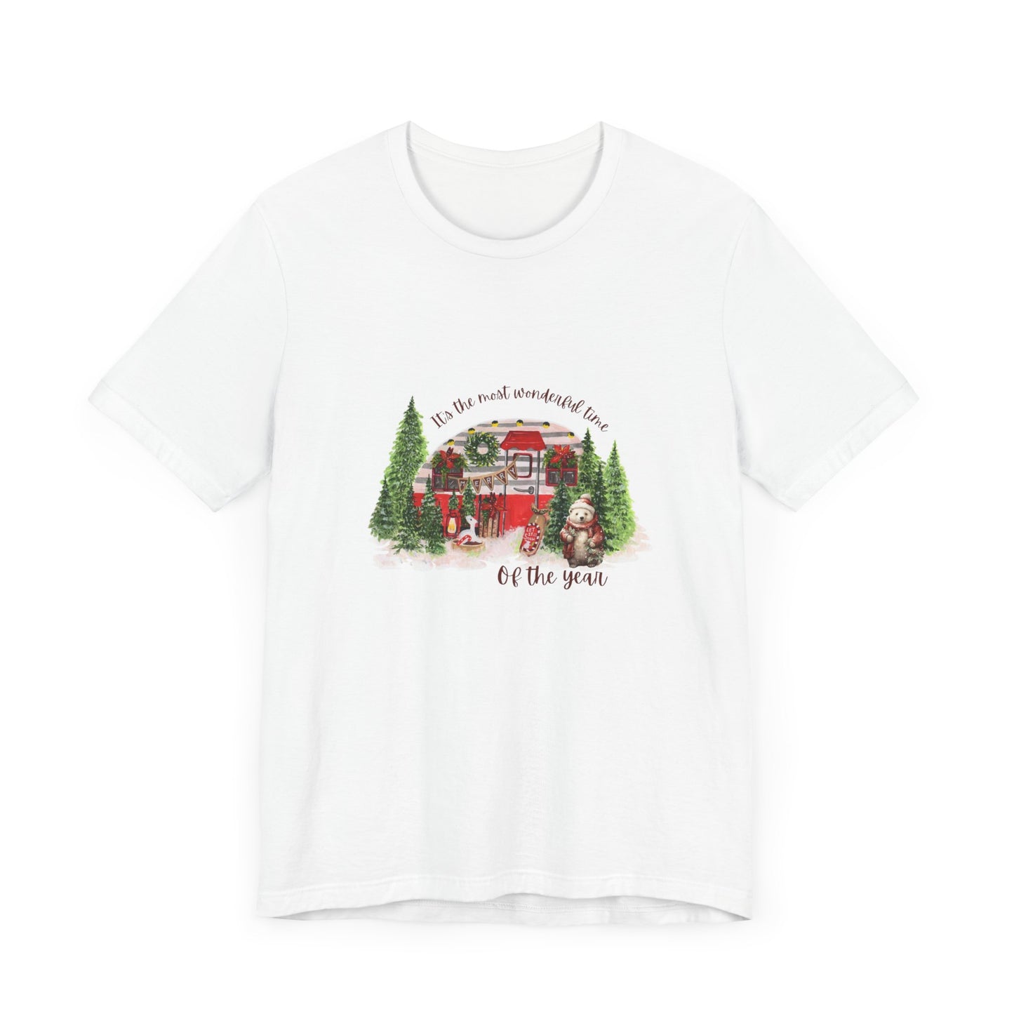 Festive Christmas Gift for Outdoorsy Women - Soft & Comfy Camper T-Shirt