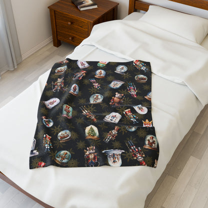 Premium Quality Boys Velveteen Snowglobe Blanket | Perfect Gift for Friends and Family | Choose from 3 Sizes