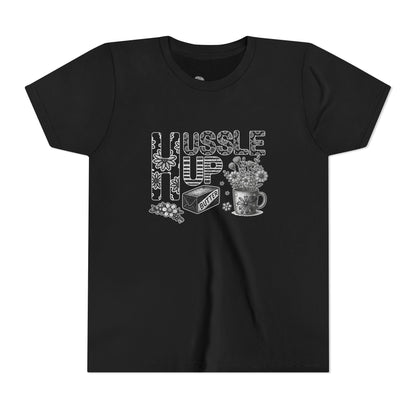Youth Tee — Hussle Up: Cute Baking & Tea Kid’s Shirt