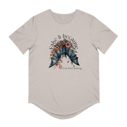Gothic Floral Bat Men's Tee