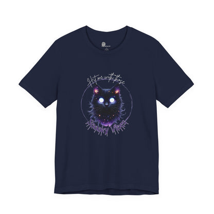 Galaxy Wolf Tee | Cosmic Wolf Face T-shirt, Night Sky Nebula Design