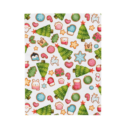 Soft and Warm Velveteen Christmas Cookie Blanket for Kids - Add a Personal Touch - Perfect Holiday Gift