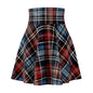 Red, White, and Blue Fourth of July Tartan Women's Skater Skirt - Made in the USA