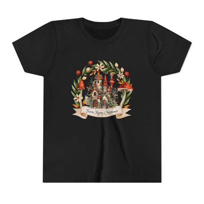 Kids' Fearie Merry Christmas Tee: Lightweight & Soft Short Sleeve Shirt with Custom Design